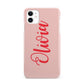 Personalised Script Name iPhone 11 3D Snap Case