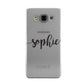 Personalised Scroll Name Handwritten Clear Custom Samsung Galaxy A3 Case