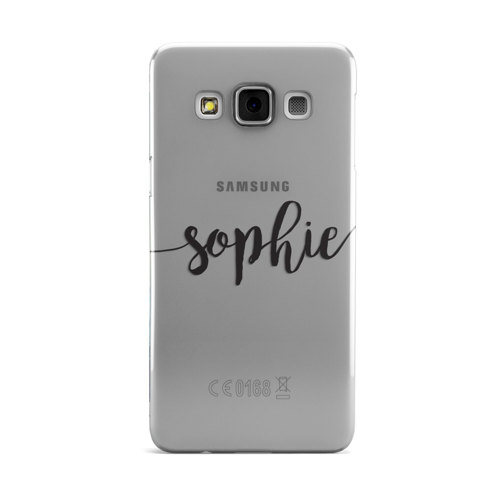 Personalised Scroll Name Handwritten Clear Custom Samsung Galaxy A3 Case