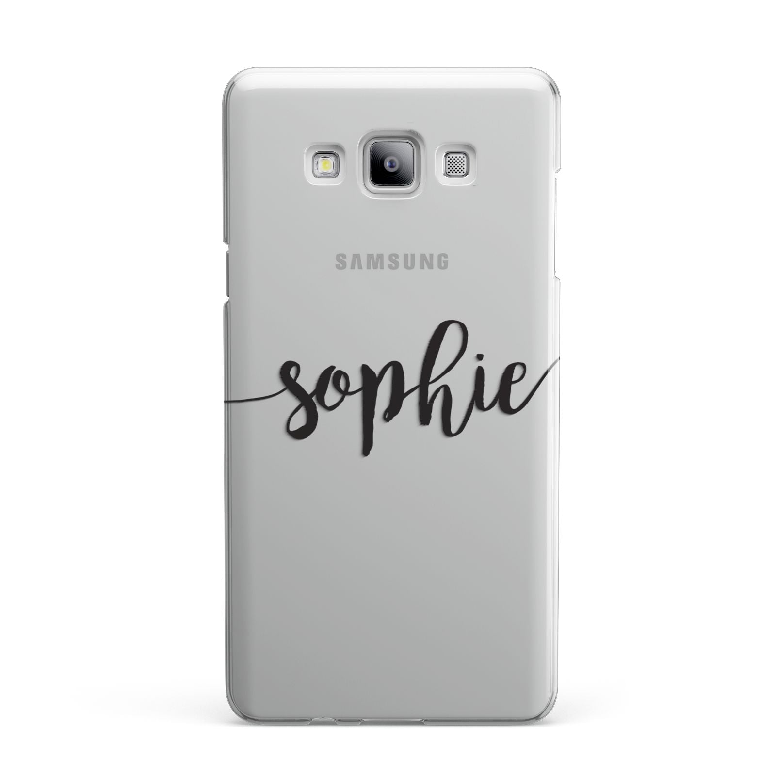 Personalised Scroll Name Handwritten Clear Custom Samsung Galaxy A7 2015 Case