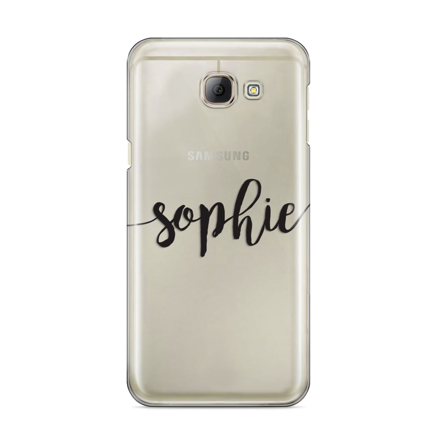 Personalised Scroll Name Handwritten Clear Custom Samsung Galaxy A8 2016 Case