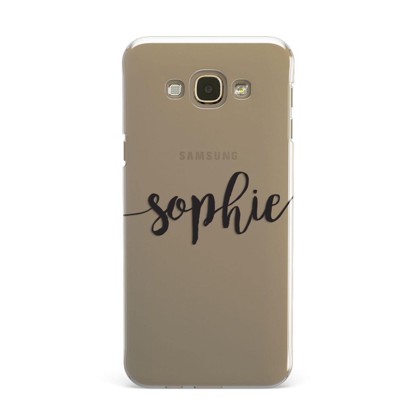 Personalised Scroll Name Handwritten Clear Custom Samsung Galaxy A8 Case