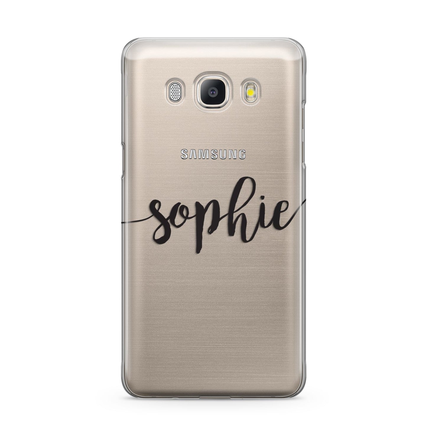 Personalised Scroll Name Handwritten Clear Custom Samsung Galaxy J5 2016 Case