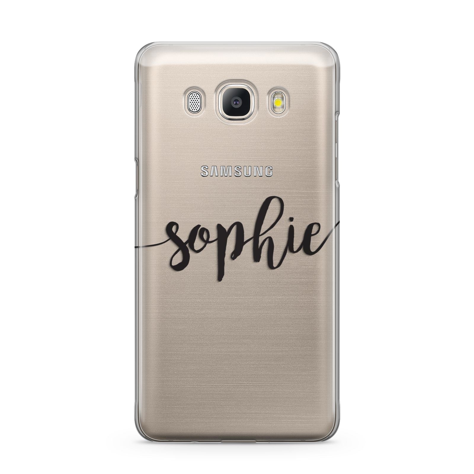 Personalised Scroll Name Handwritten Clear Custom Samsung Galaxy J5 2016 Case