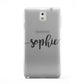 Personalised Scroll Name Handwritten Clear Custom Samsung Galaxy Note 3 Case