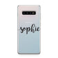 Personalised Scroll Name Handwritten Clear Custom Samsung Galaxy S10 Plus Case