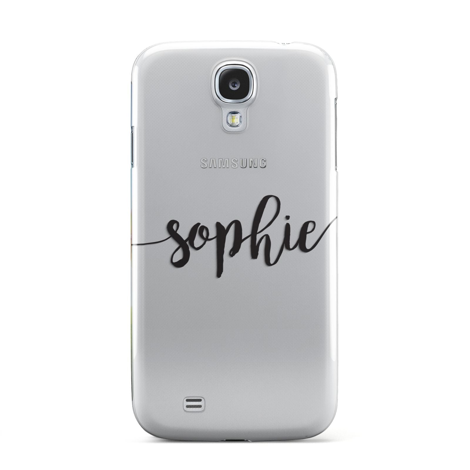 Personalised Scroll Name Handwritten Clear Custom Samsung Galaxy S4 Case