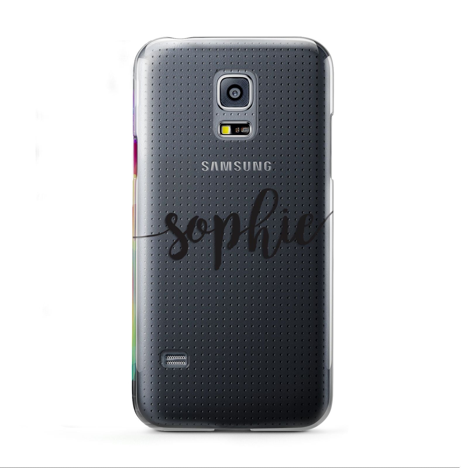 Personalised Scroll Name Handwritten Clear Custom Samsung Galaxy S5 Mini Case