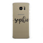 Personalised Scroll Name Handwritten Clear Custom Samsung Galaxy S7 Edge Case