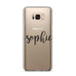 Personalised Scroll Name Handwritten Clear Custom Samsung Galaxy S8 Plus Case