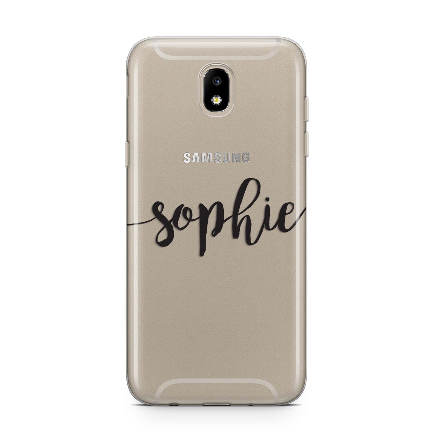 Personalised Scroll Name Handwritten Clear Custom Samsung J5 2017 Case
