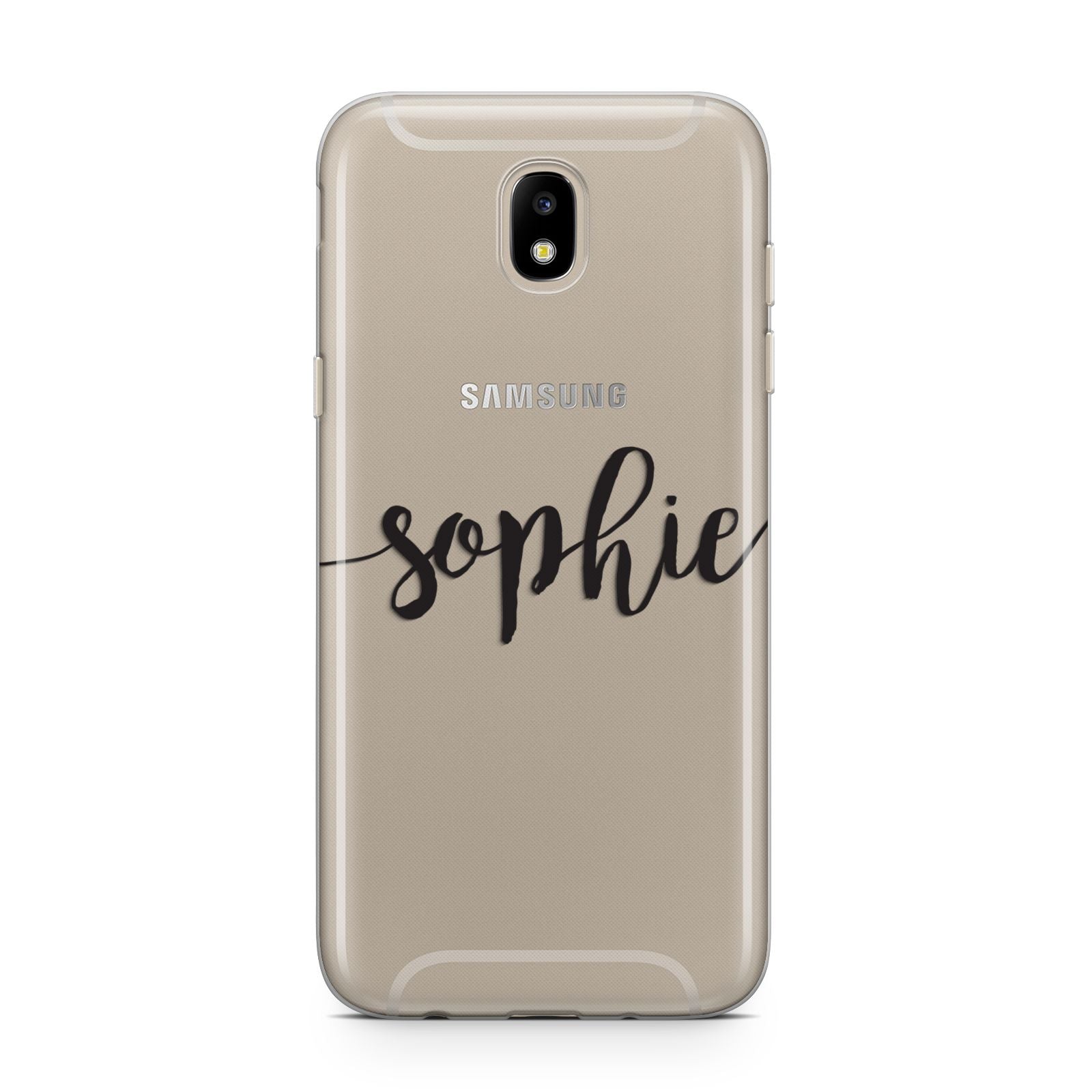 Personalised Scroll Name Handwritten Clear Custom Samsung J5 2017 Case