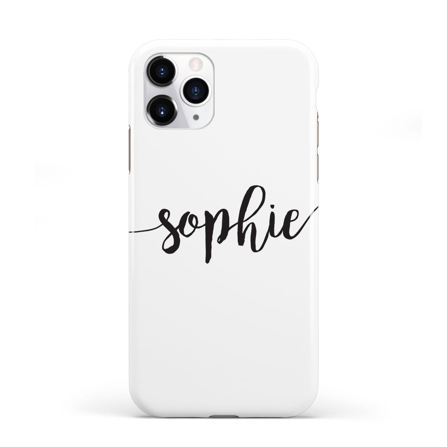 Personalised Scroll Name Handwritten Clear Custom iPhone 11 Pro 3D Tough Case