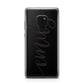 Personalised Scroll Side Handwritten Name Clear Huawei Mate 20 Phone Case