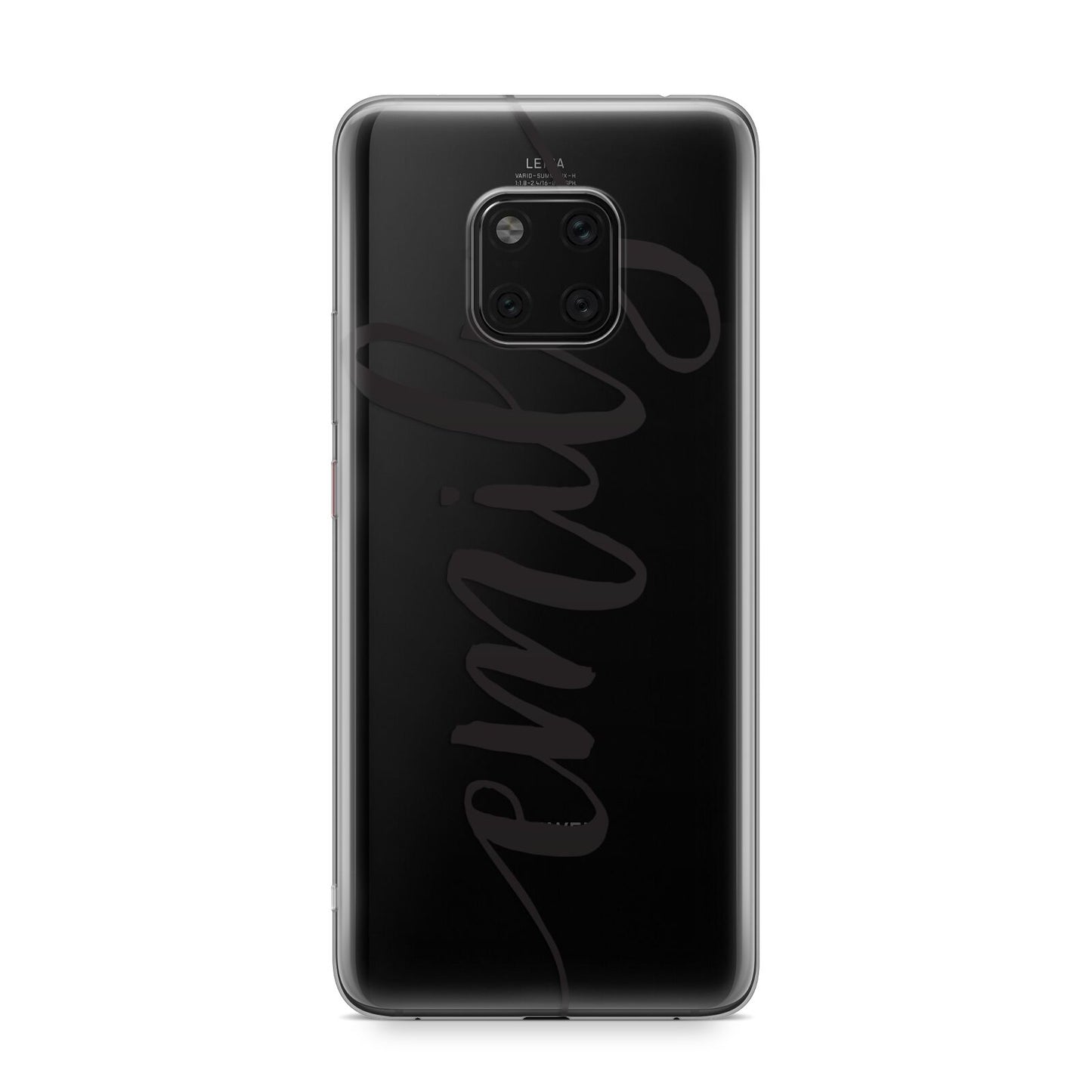 Personalised Scroll Side Handwritten Name Clear Huawei Mate 20 Pro Phone Case