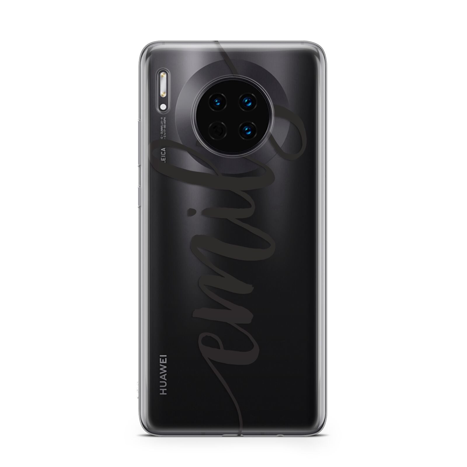 Personalised Scroll Side Handwritten Name Clear Huawei Mate 30