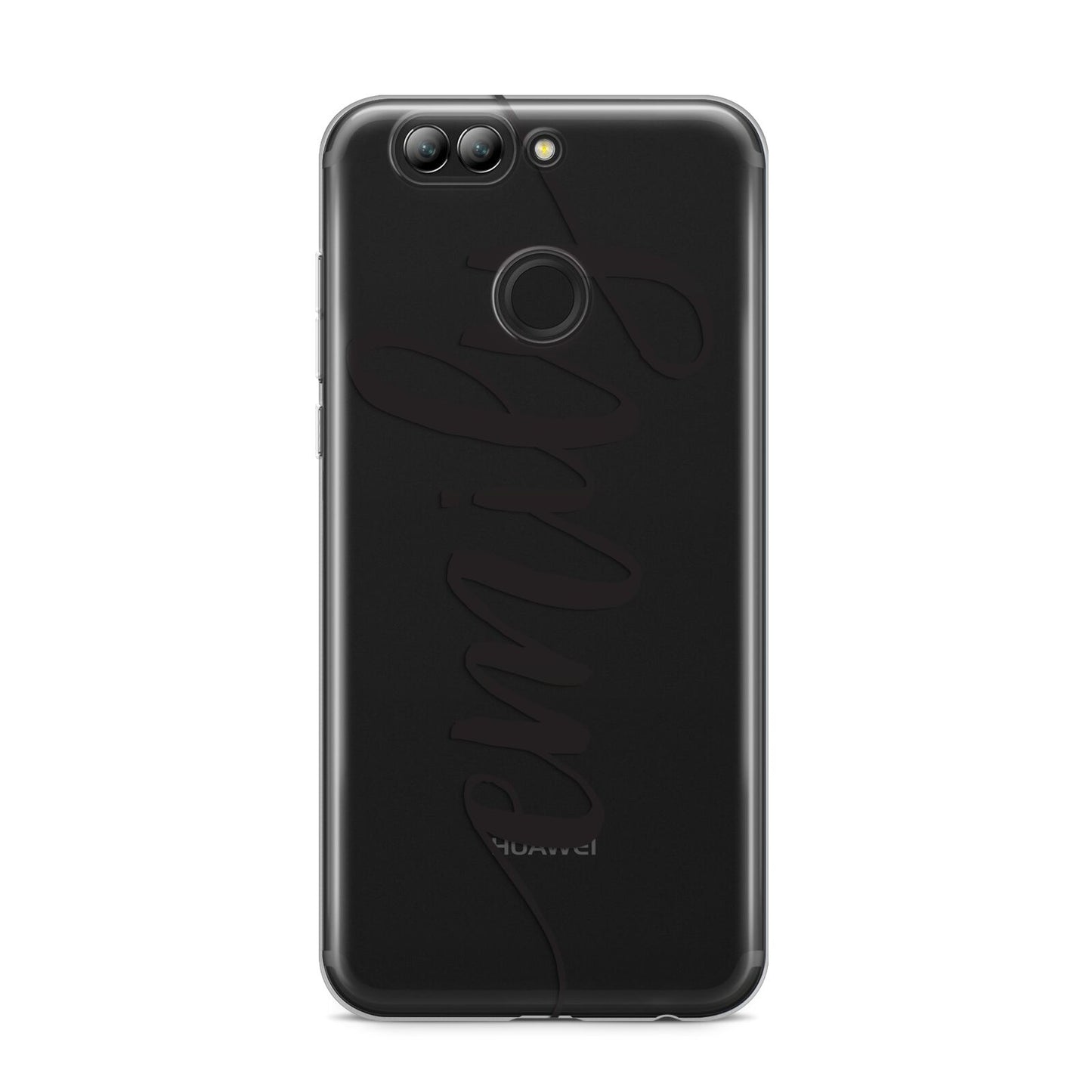 Personalised Scroll Side Handwritten Name Clear Huawei Nova 2s Phone Case