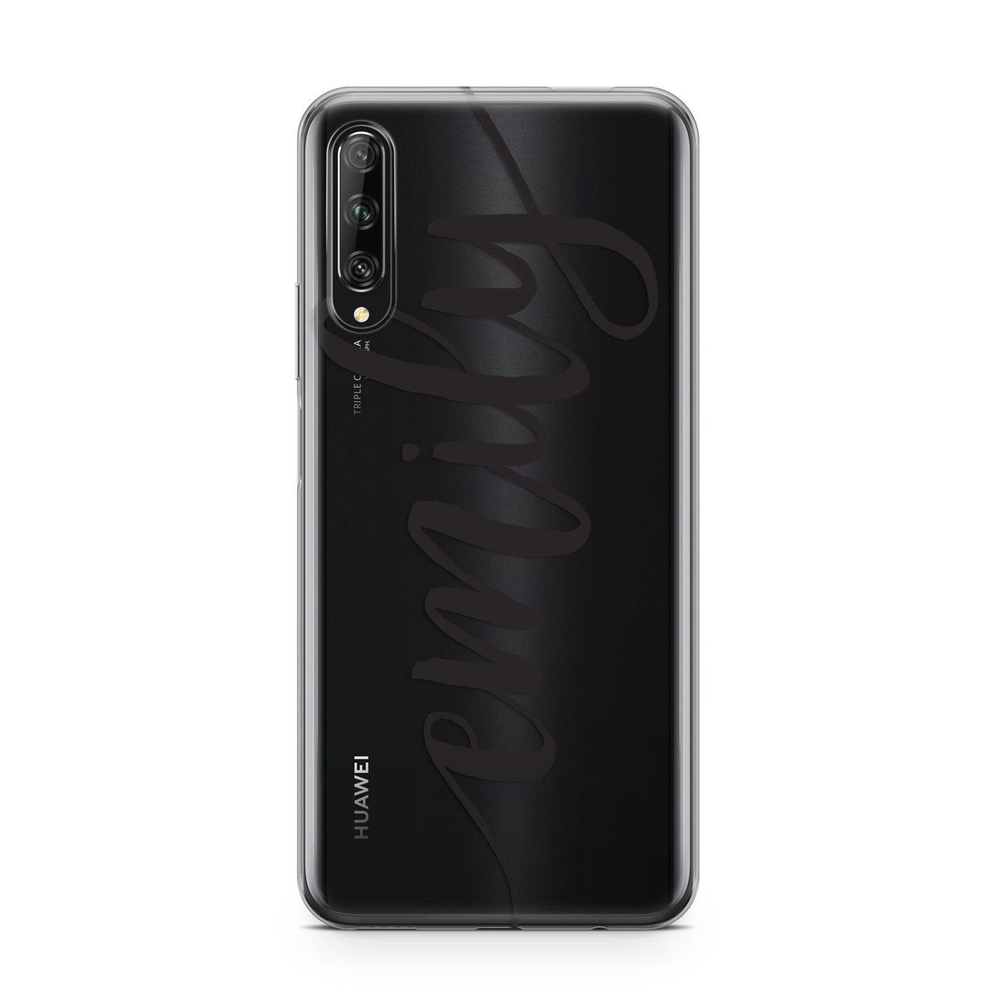 Personalised Scroll Side Handwritten Name Clear Huawei P Smart Pro 2019