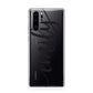 Personalised Scroll Side Handwritten Name Clear Huawei P30 Pro Phone Case