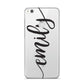 Personalised Scroll Side Handwritten Name Clear Huawei P8 Lite Case