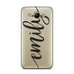 Personalised Scroll Side Handwritten Name Clear Huawei Y3 2017