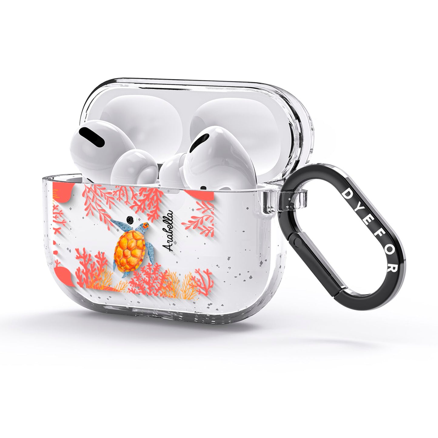 Personalised Sea Life AirPods Glitter Case 3rd Gen Side Image