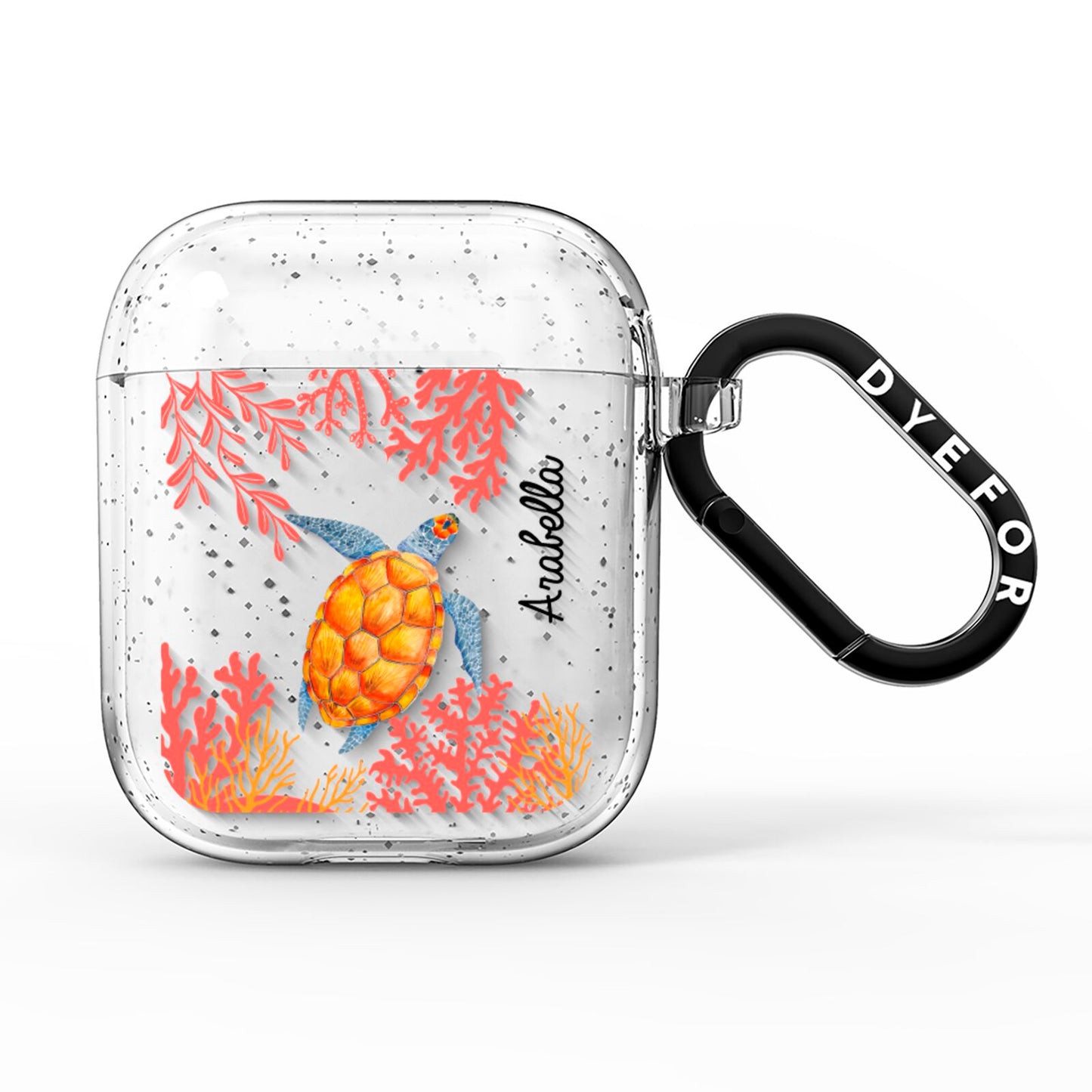 Personalised Sea Life AirPods Glitter Case