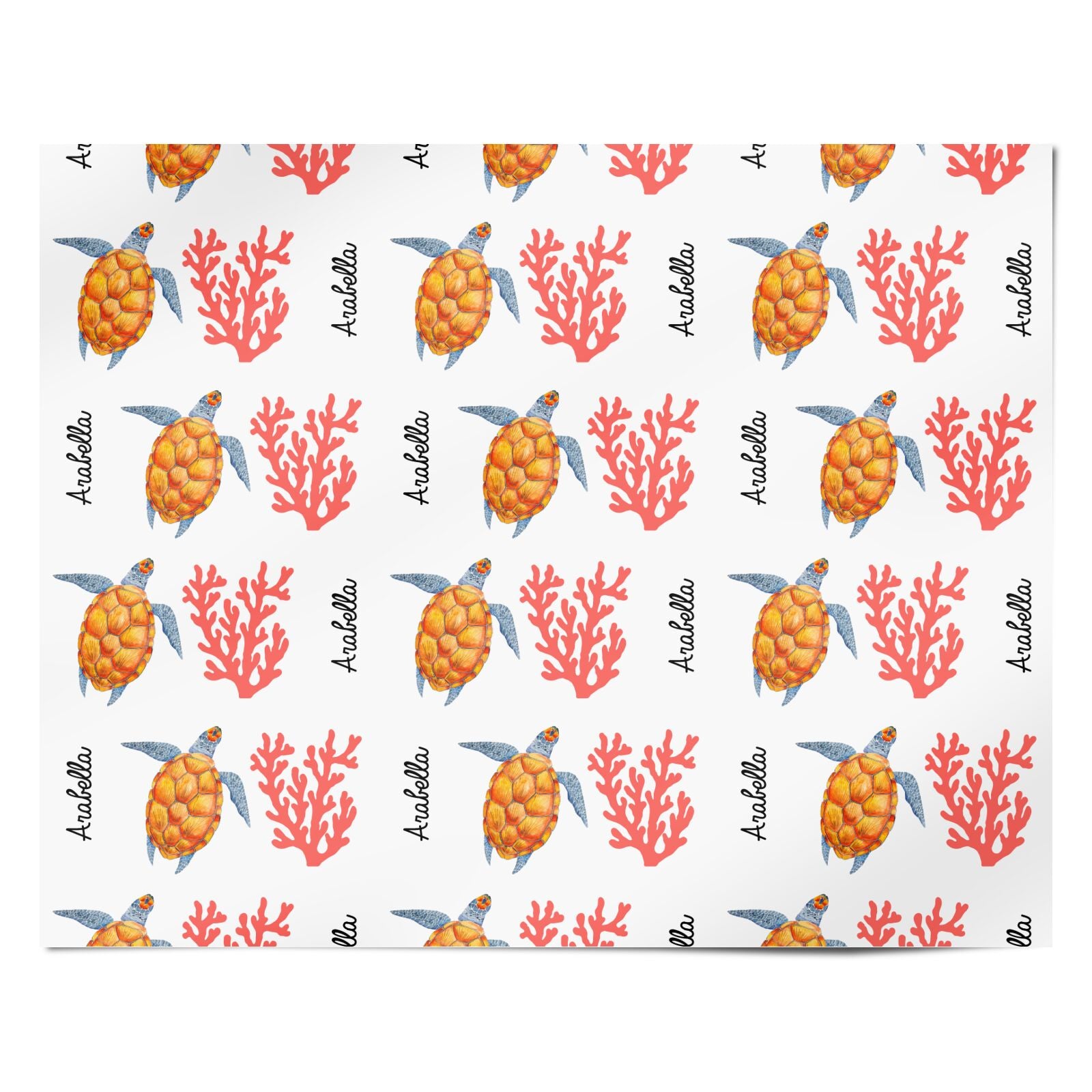 Personalised Sea Life Personalised Wrapping Paper Alternative