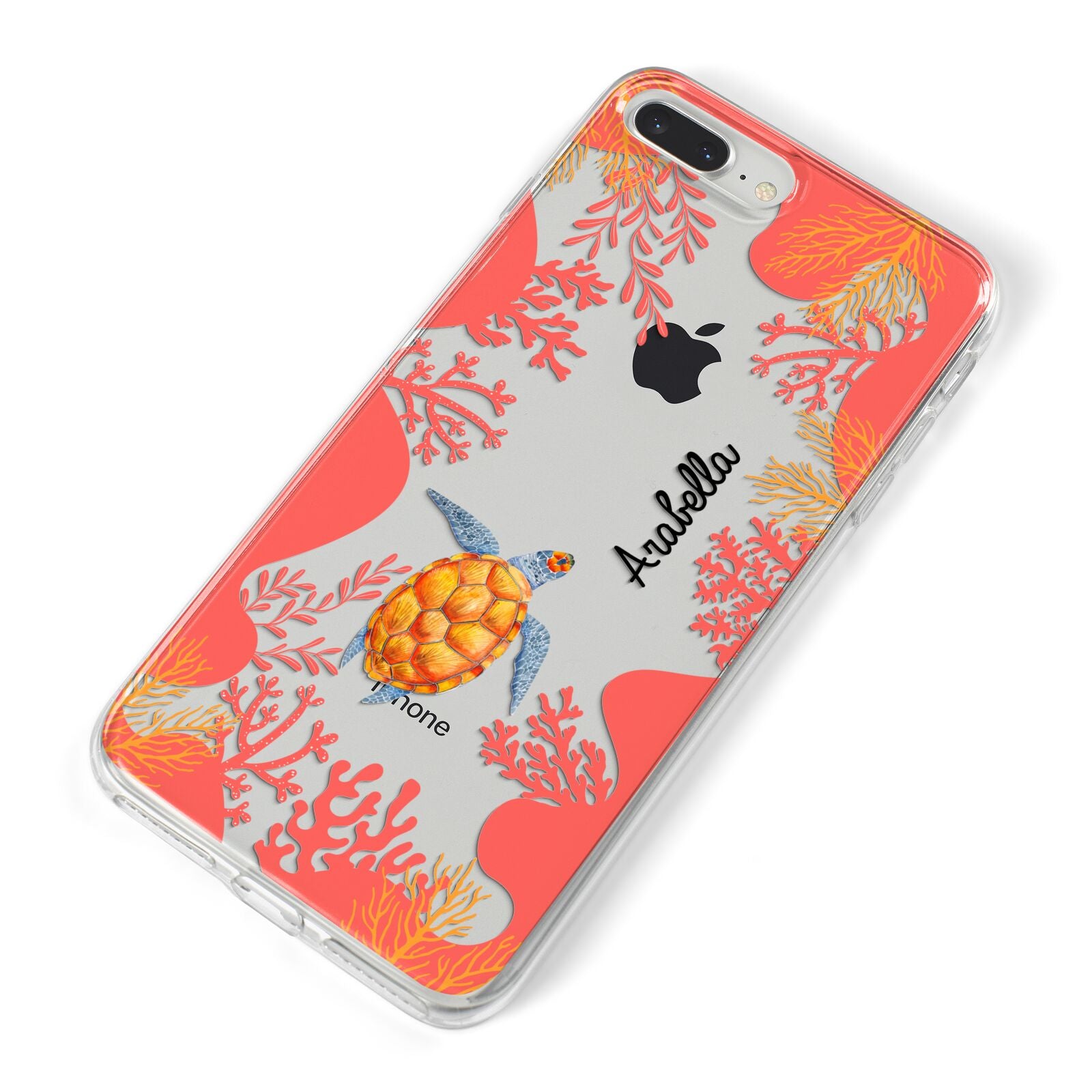 Personalised Sea Life iPhone 8 Plus Bumper Case on Silver iPhone Alternative Image