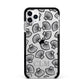 Personalised Sea Shell Initials Apple iPhone 11 Pro Max in Silver with Black Impact Case