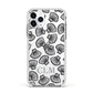 Personalised Sea Shell Initials Apple iPhone 11 Pro in Silver with White Impact Case