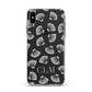 Personalised Sea Shell Initials Apple iPhone Xs Max Impact Case White Edge on Black Phone