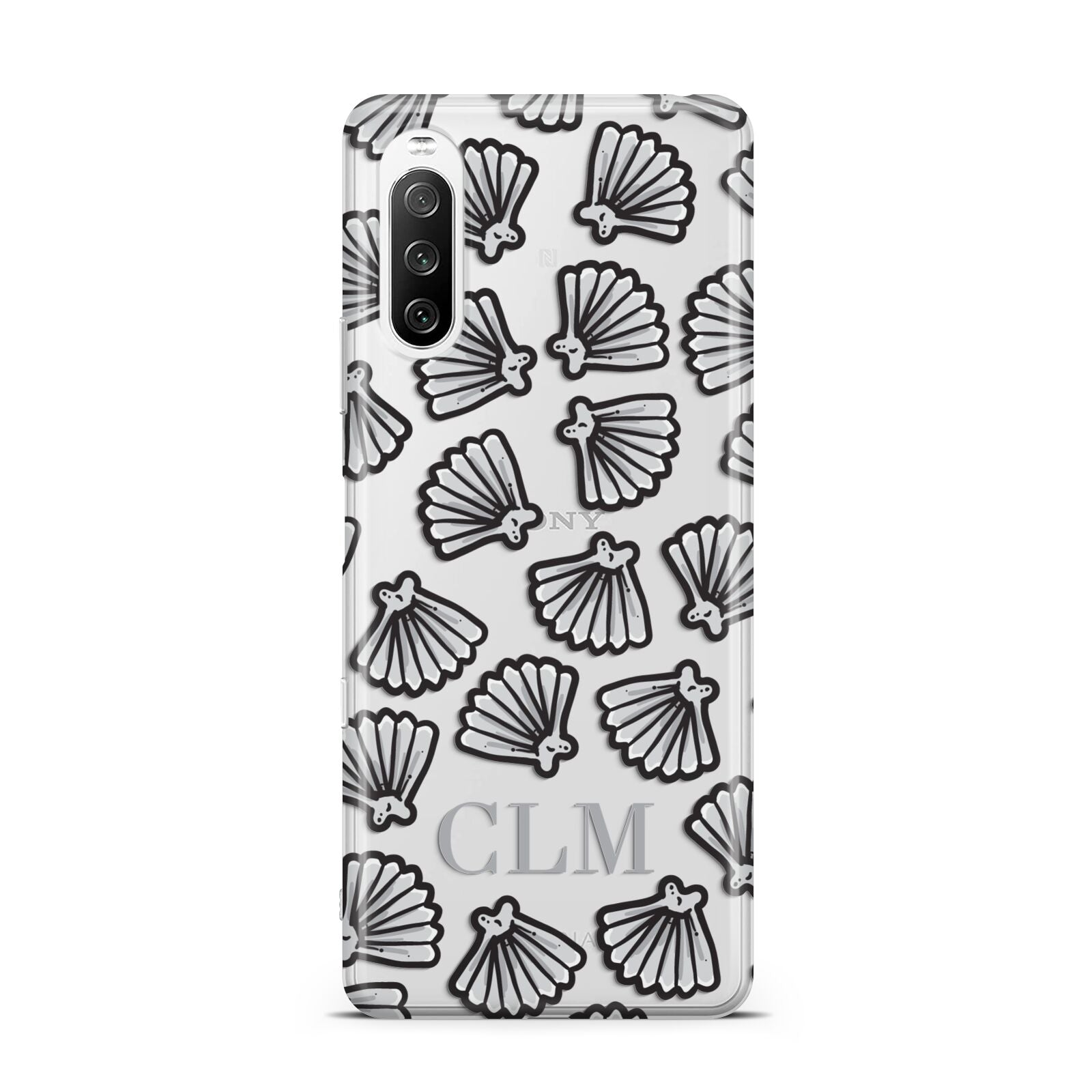 Personalised Sea Shell Initials Sony Xperia 10 III Case