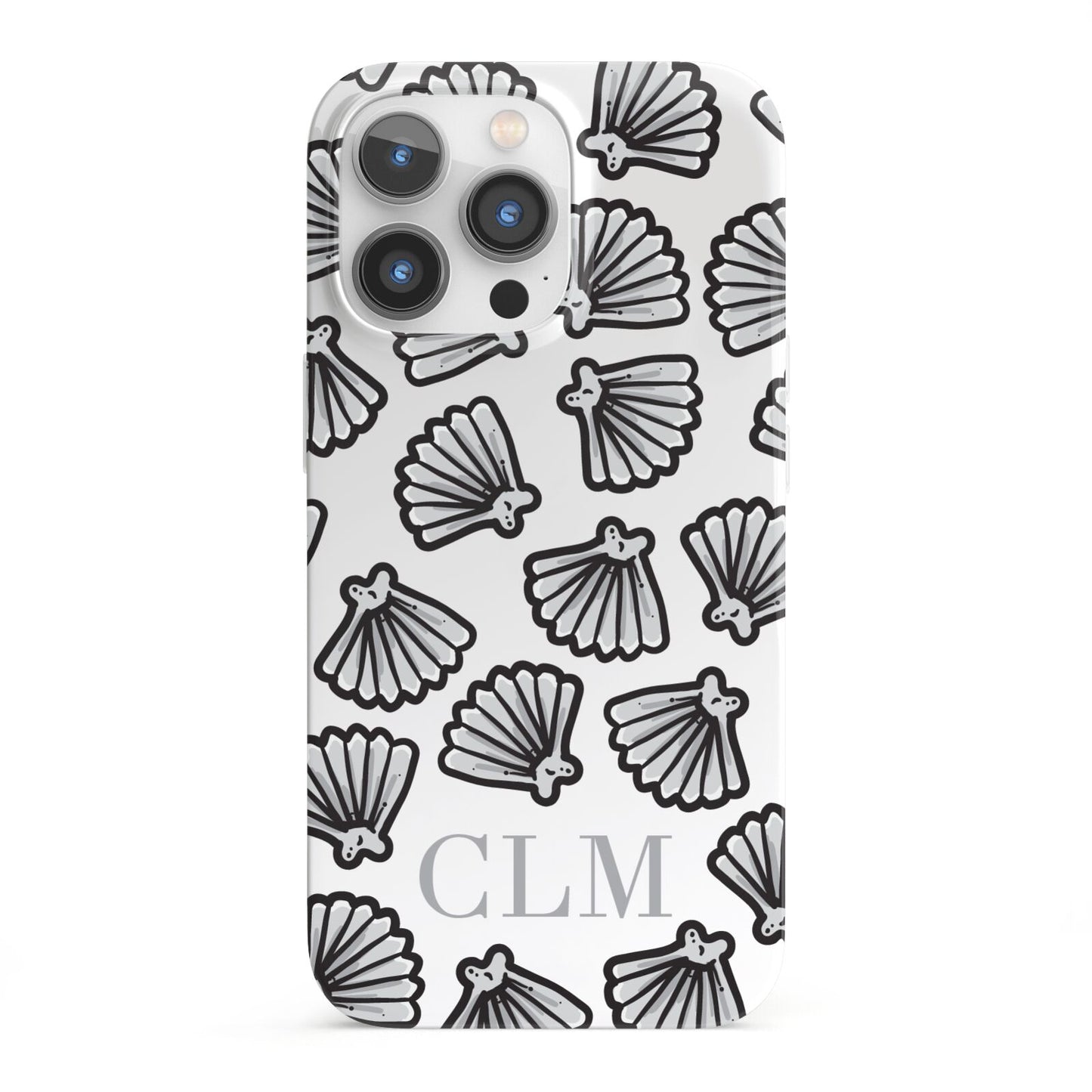 Personalised Sea Shell Initials iPhone 13 Pro Full Wrap 3D Snap Case