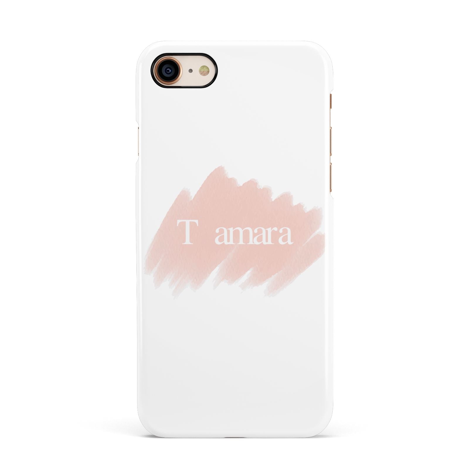 Personalised See Throiugh Clear Name Apple iPhone 7 8 3D Snap Case