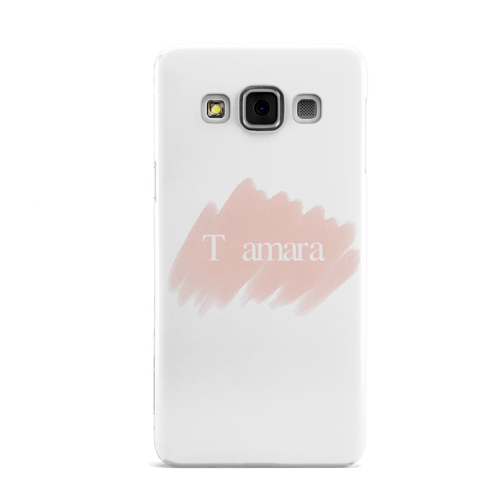 Personalised See Throiugh Clear Name Samsung Galaxy A3 Case