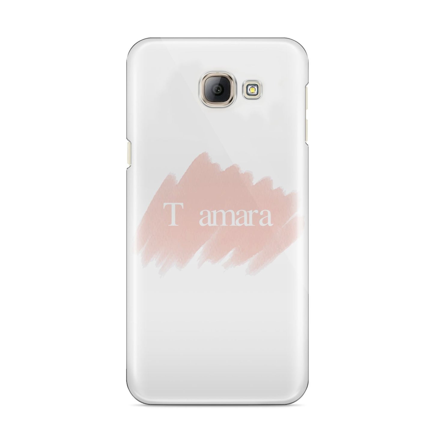 Personalised See Throiugh Clear Name Samsung Galaxy A8 2016 Case
