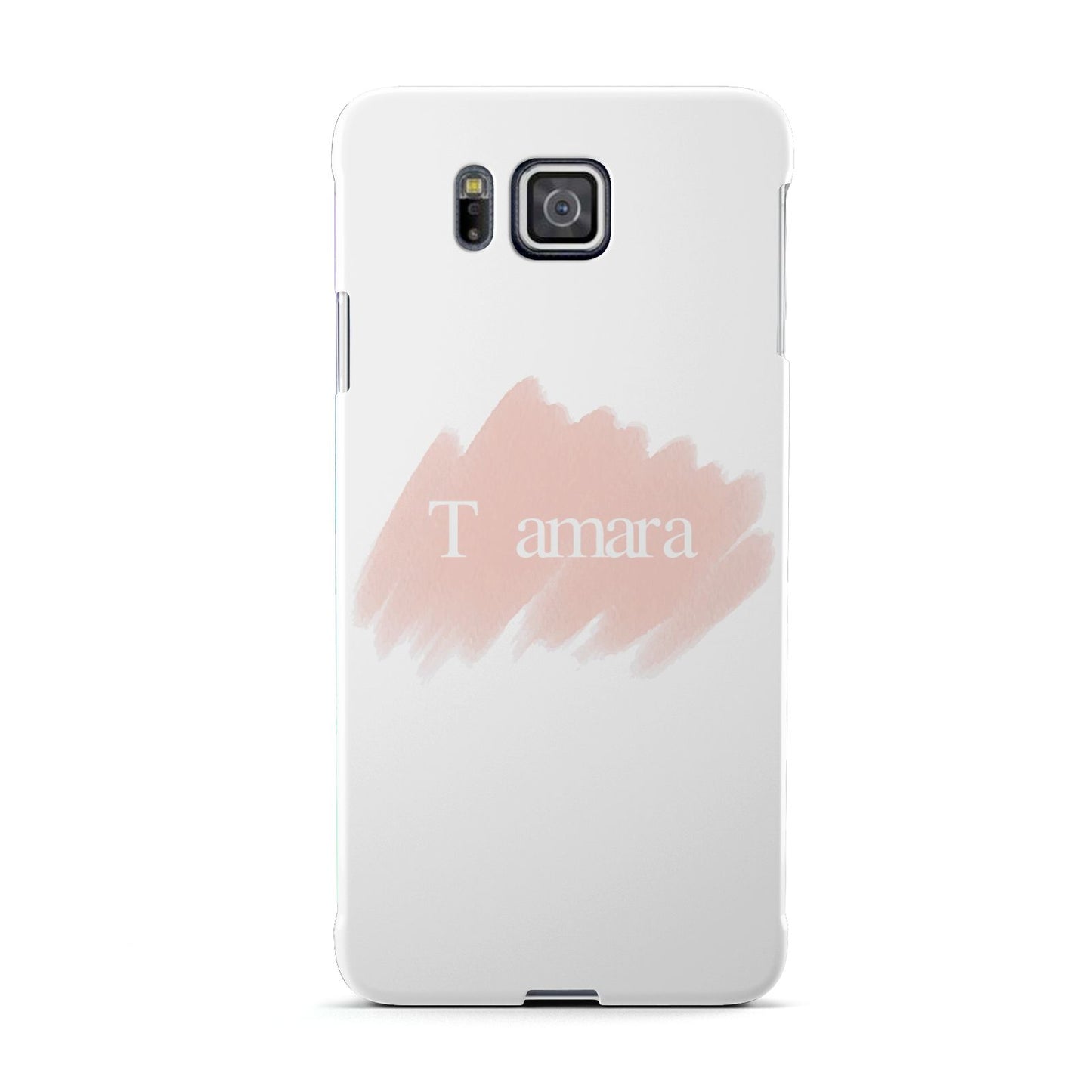 Personalised See Throiugh Clear Name Samsung Galaxy Alpha Case