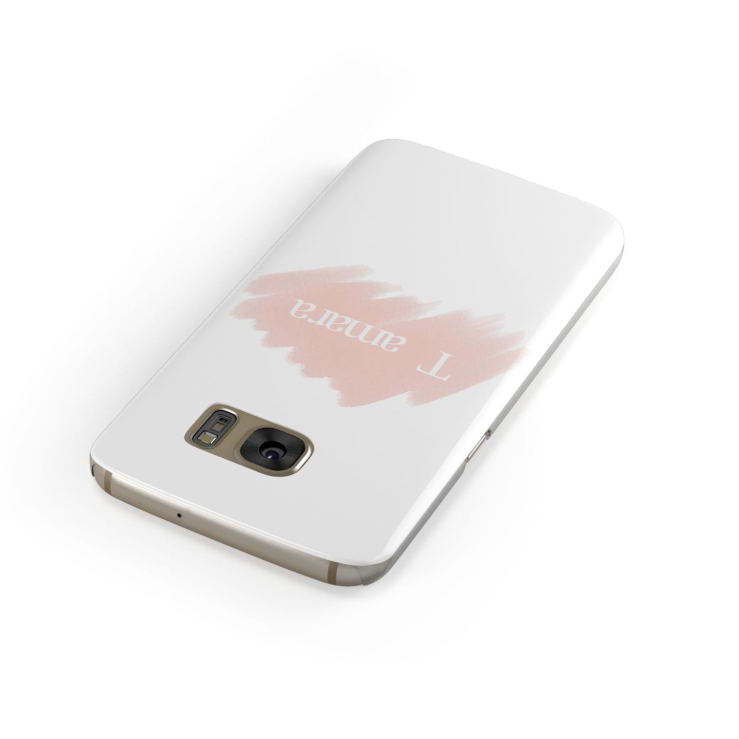 Personalised See Throiugh Clear Name Samsung Galaxy Case Front Close Up