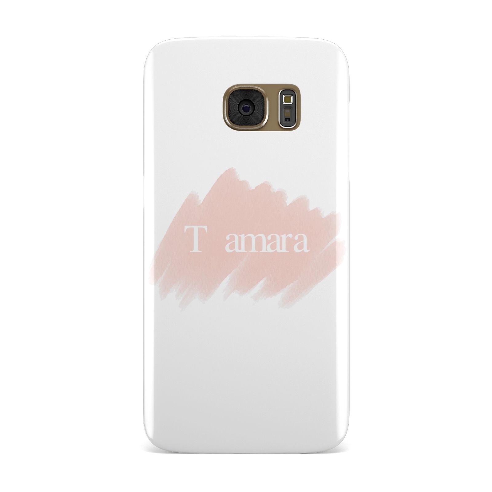 Personalised See Throiugh Clear Name Samsung Galaxy Case