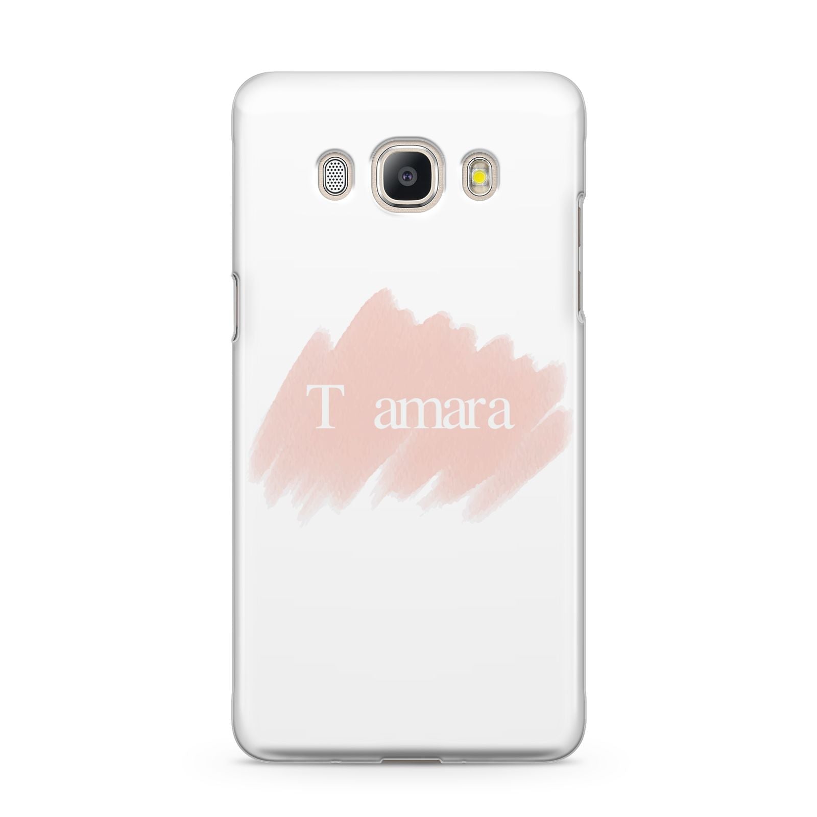 Personalised See Throiugh Clear Name Samsung Galaxy J5 2016 Case