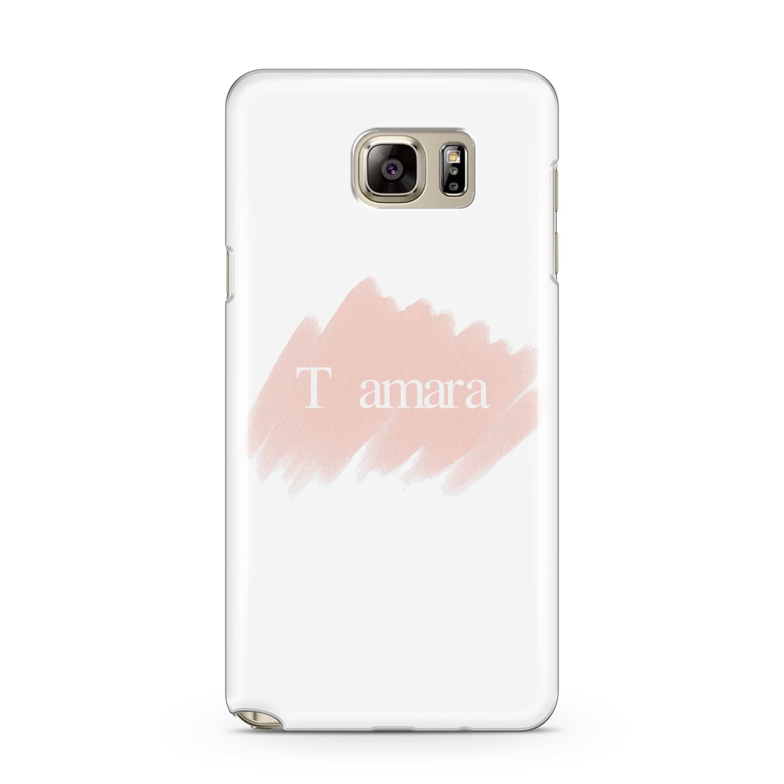 Personalised See Throiugh Clear Name Samsung Galaxy Note 5 Case
