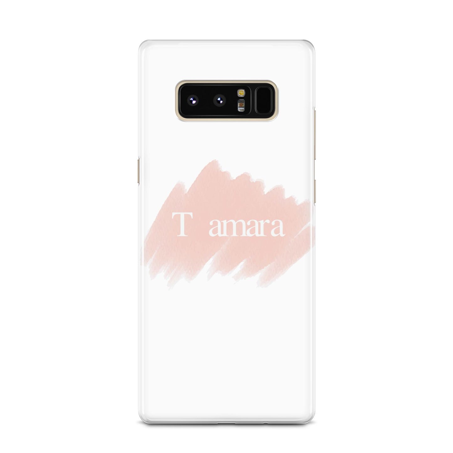 Personalised See Throiugh Clear Name Samsung Galaxy Note 8 Case