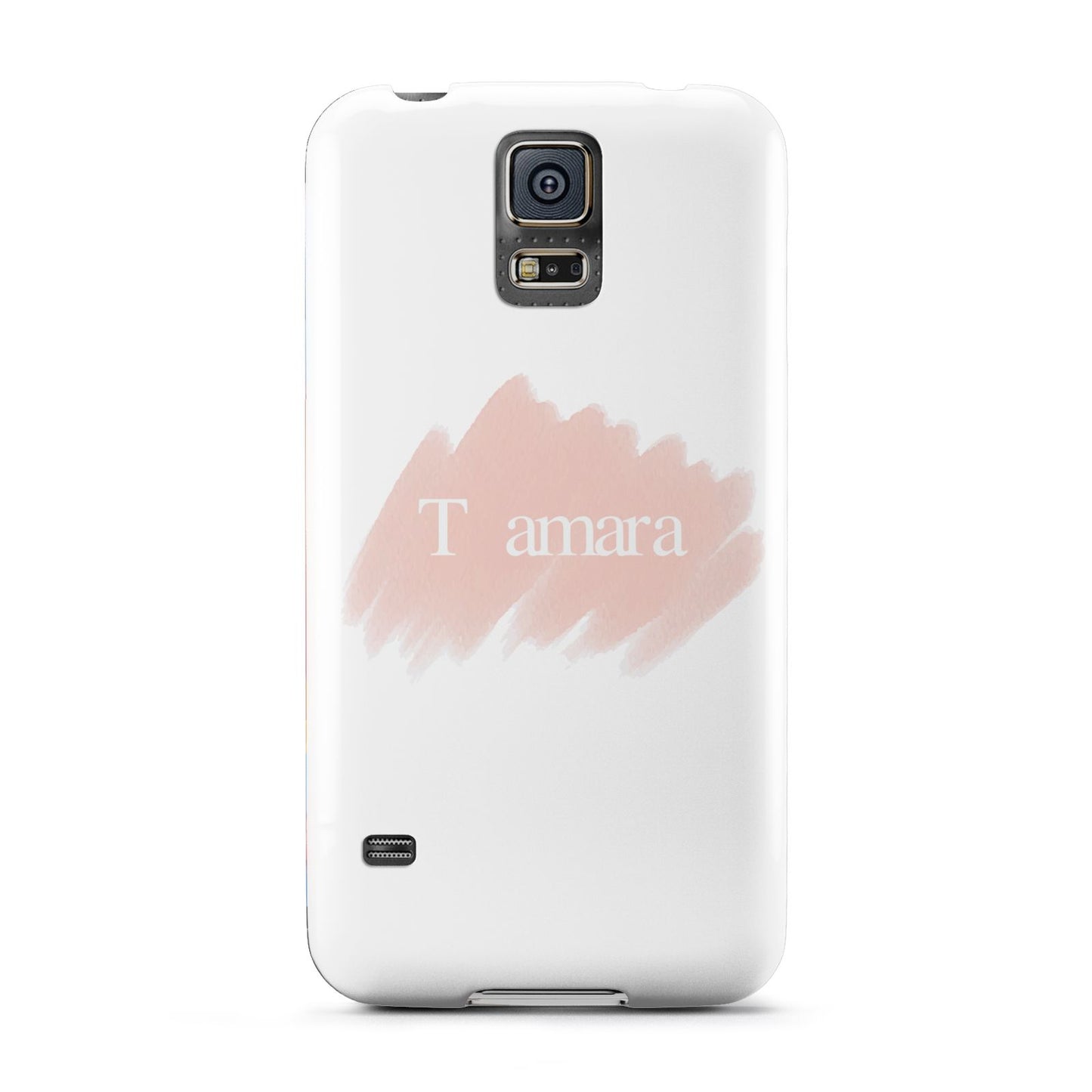 Personalised See Throiugh Clear Name Samsung Galaxy S5 Case