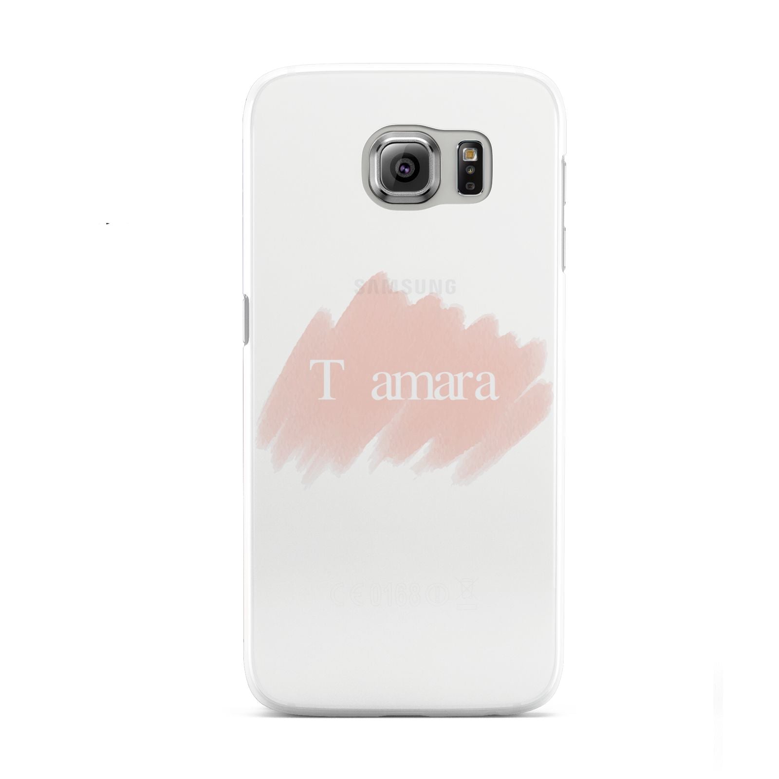 Personalised See Throiugh Clear Name Samsung Galaxy S6 Case