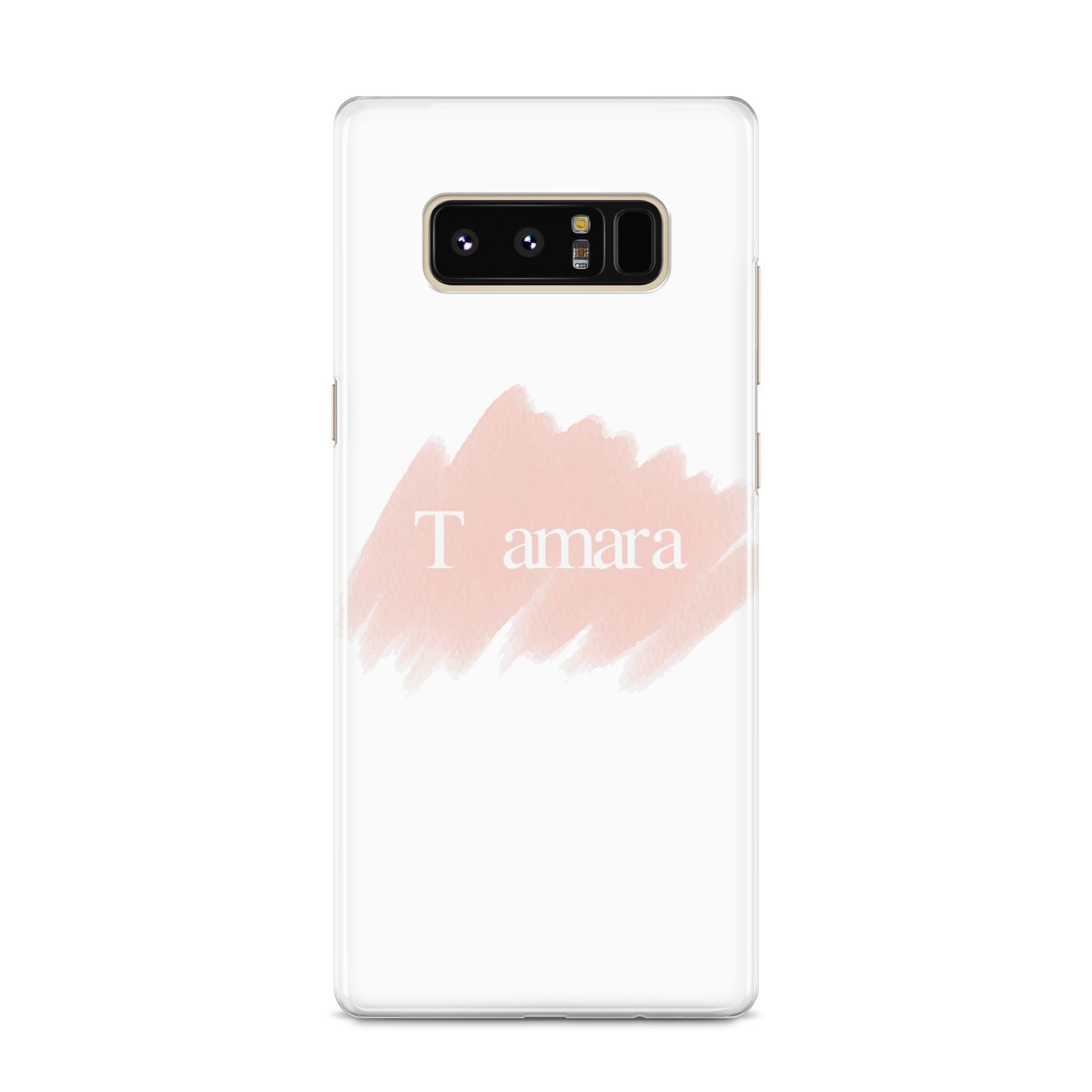 Personalised See Throiugh Clear Name Samsung Galaxy S8 Case
