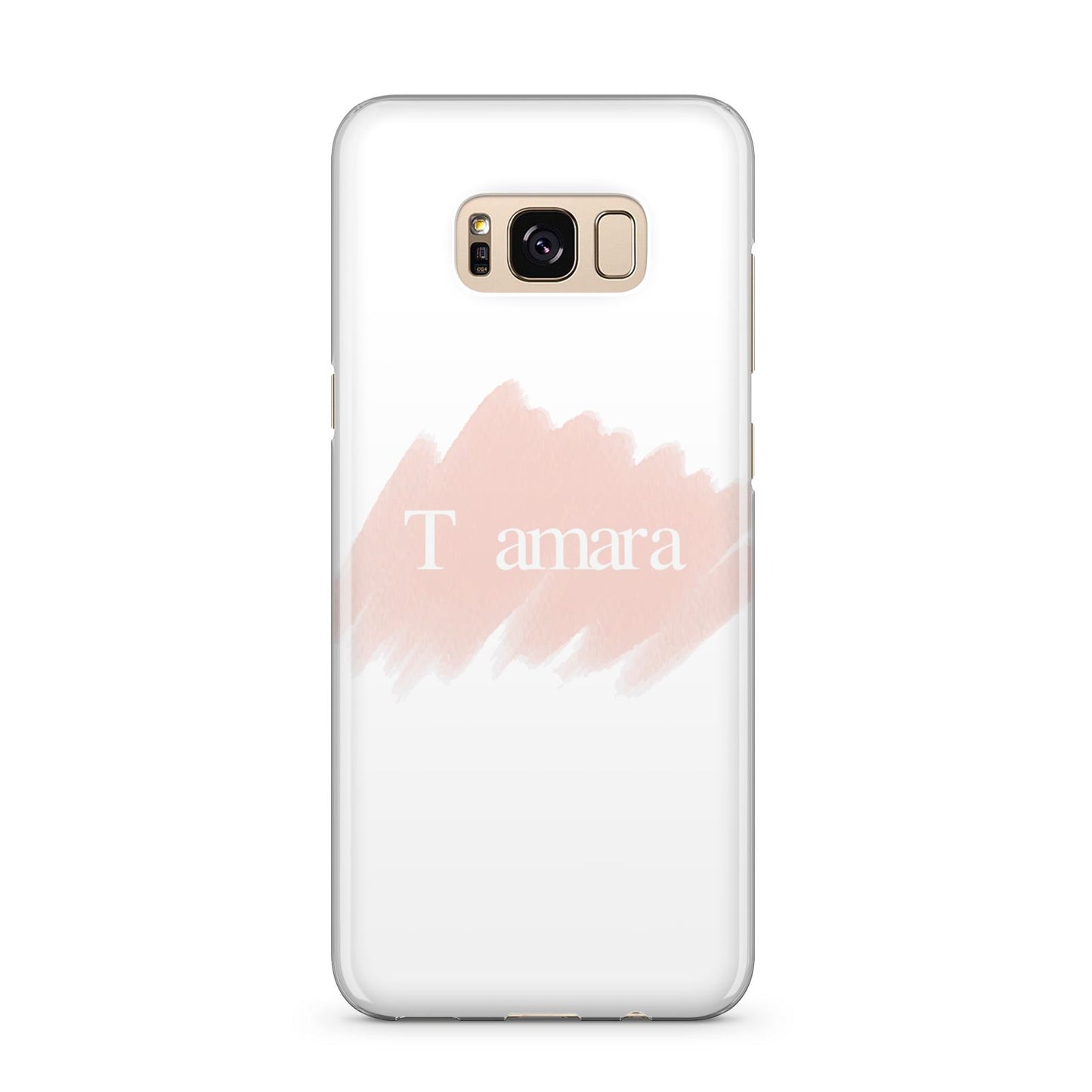 Personalised See Throiugh Clear Name Samsung Galaxy S8 Plus Case