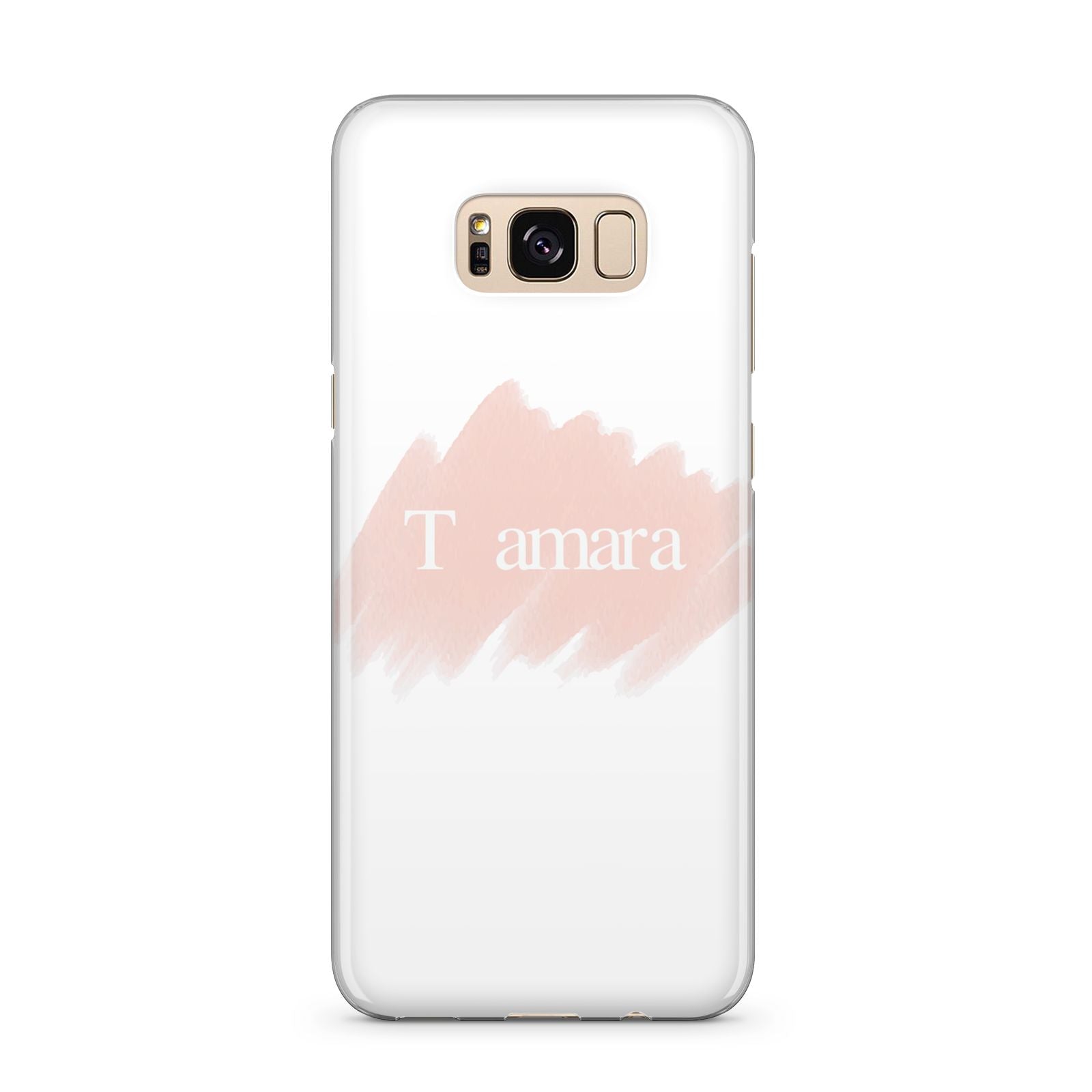 Personalised See Throiugh Clear Name Samsung Galaxy S8 Plus Case