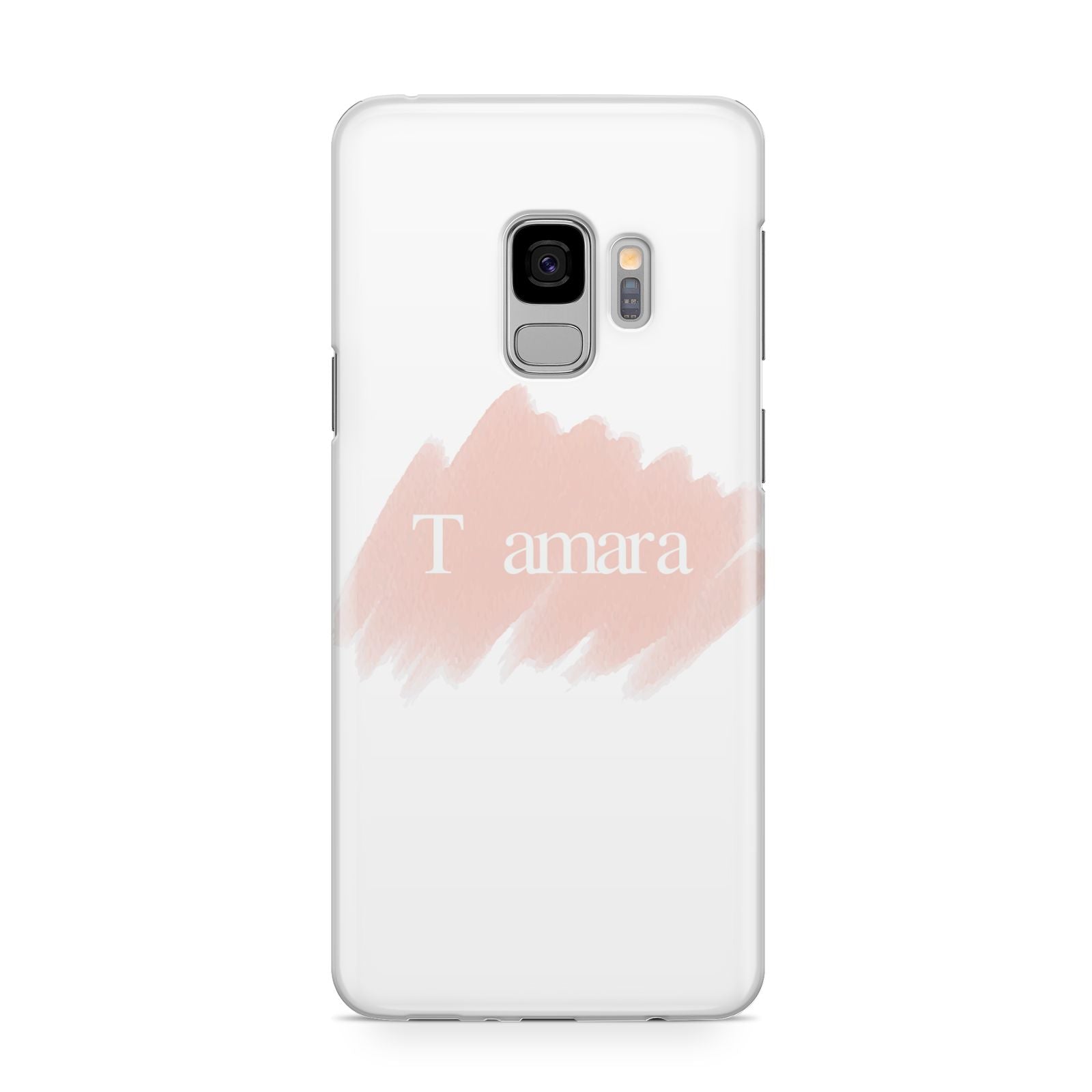 Personalised See Throiugh Clear Name Samsung Galaxy S9 Case