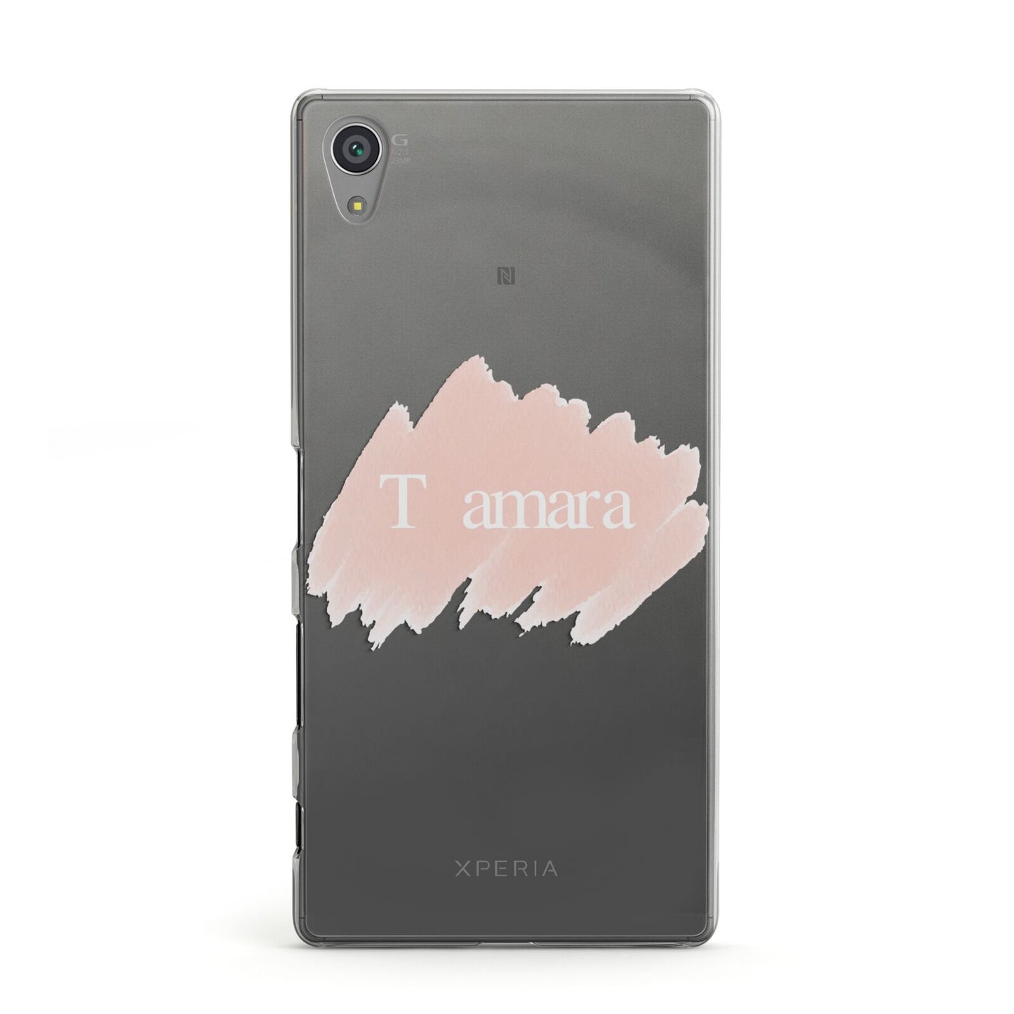 Personalised See Throiugh Clear Name Sony Xperia Case